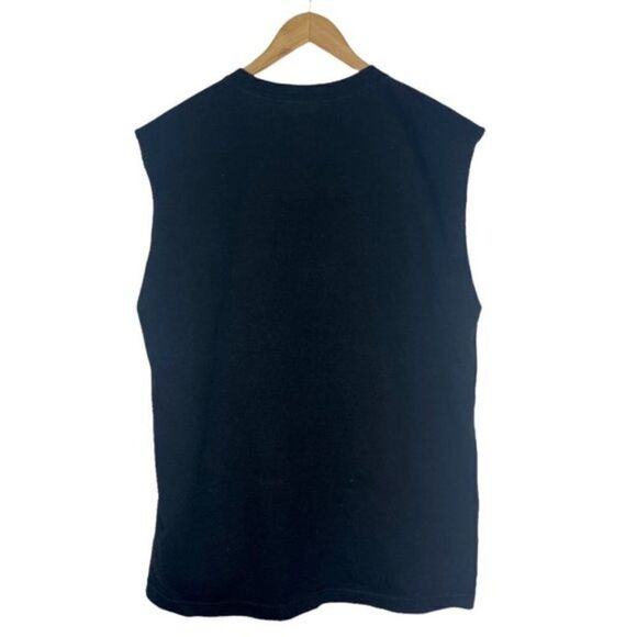 MAD ENGINE Men's Marvel Comics Black Upcycled Cut Off Crew Neck T Shirt US L - Picture 2 of 12